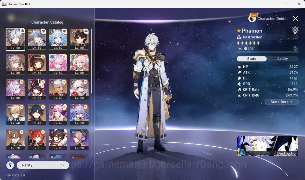 Honkai Star Rail Accounts ASIA|TL69|13limit|Premteam(PhainonE2+sign,castoric image 12
