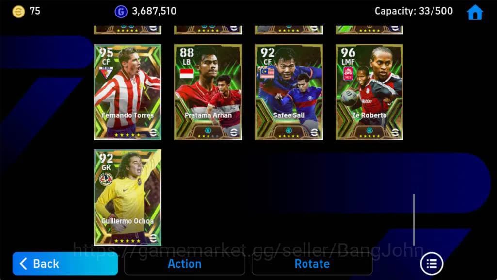 eFootball Accounts Android, Pwr 3164,J Cruyff epc,massi barca,neymar image 2