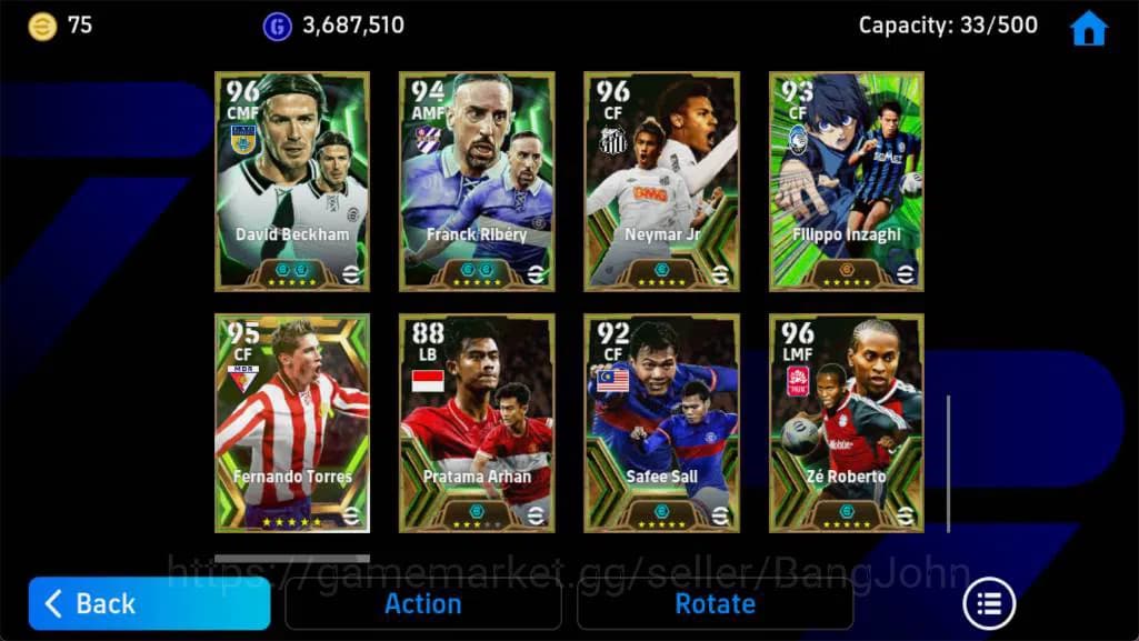 eFootball Accounts Android, Pwr 3164,J Cruyff epc,massi barca,neymar image 3
