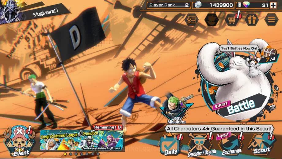 One Piece Bounty Rush Accounts GLOBAL | EX 1 | Kaido Check ss OPBR197B image 1