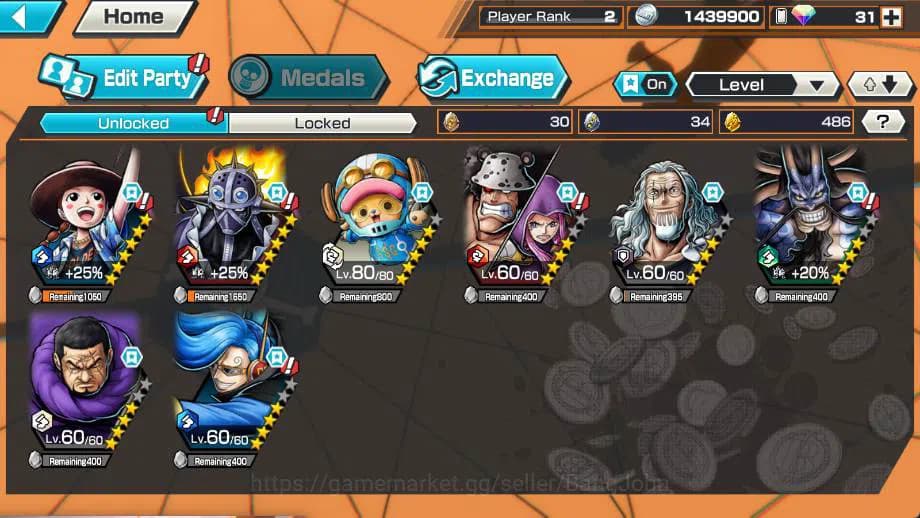 One Piece Bounty Rush Accounts GLOBAL | EX 1 | Kaido Check ss OPBR197B image 4