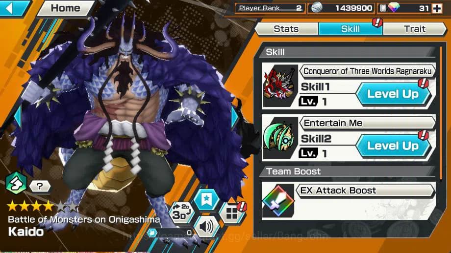 One Piece Bounty Rush Accounts GLOBAL | EX 1 | Kaido Check ss OPBR197B image 5