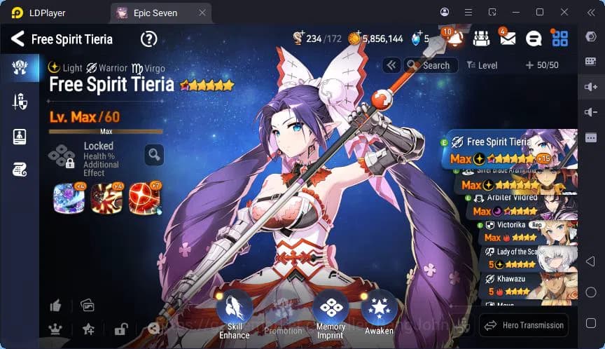 Epic Seven Accounts Global | LOTS | SB Aramintha | Tiera | Blade Arami image 14