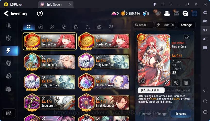 Epic Seven Accounts Global | LOTS | SB Aramintha | Tiera | Blade Arami image 8