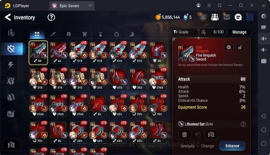 Epic Seven Accounts Global | LOTS | SB Aramintha | Tiera | Blade Arami image 9