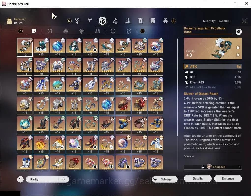 Honkai Star Rail Accounts Asia|TL 69|Saber Prem Team|14 Limited|[Ruan Mei E1 image 10