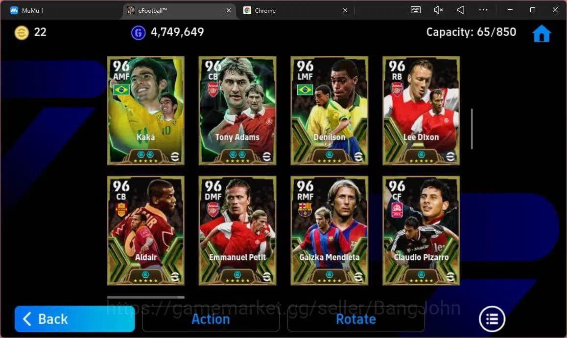 eFootball Accounts ANDROID|PW 3187|E-BT Messi|Epc Fabio Cannavaro|Epc image 11