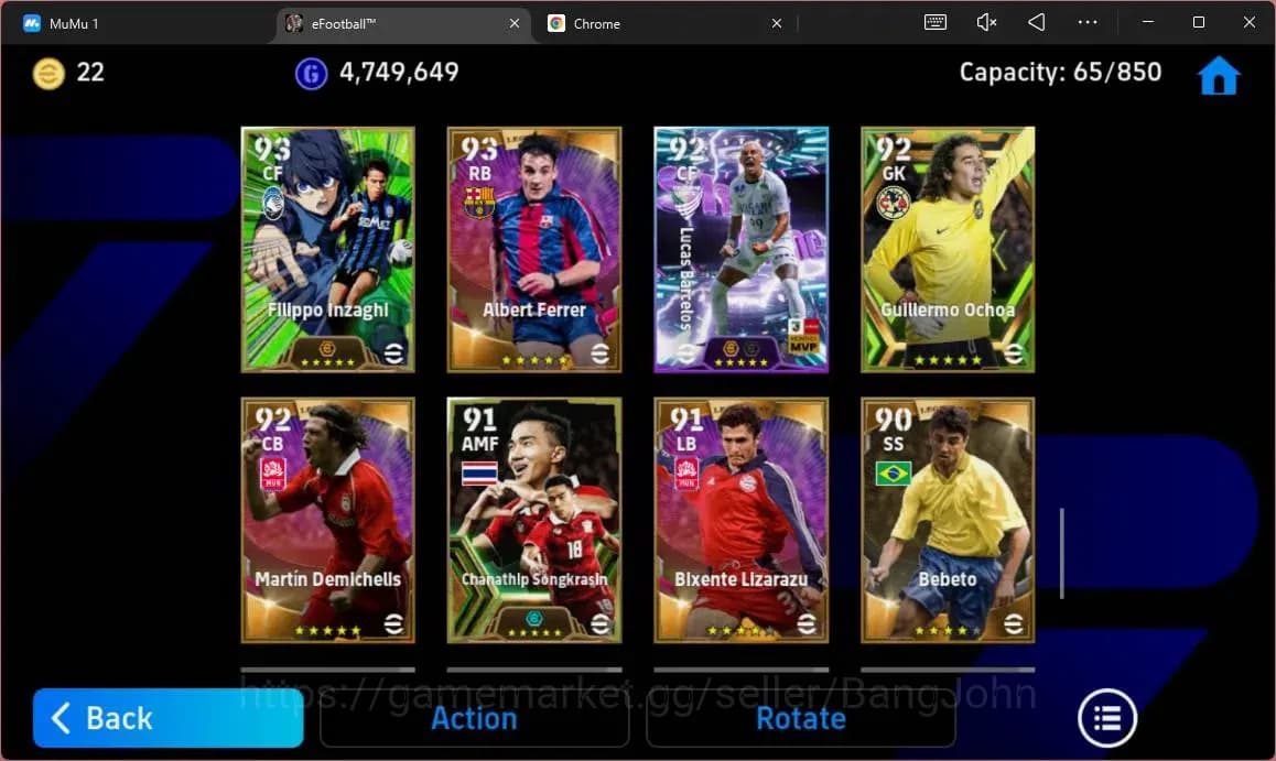 eFootball Accounts ANDROID|PW 3187|E-BT Messi|Epc Fabio Cannavaro|Epc image 15