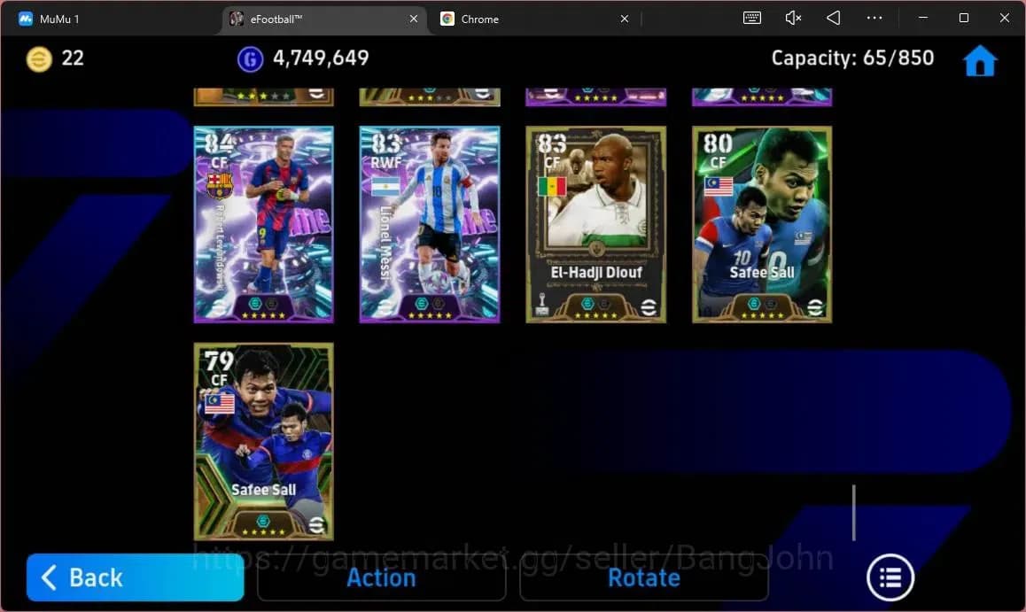 eFootball Accounts ANDROID|PW 3187|E-BT Messi|Epc Fabio Cannavaro|Epc image 17