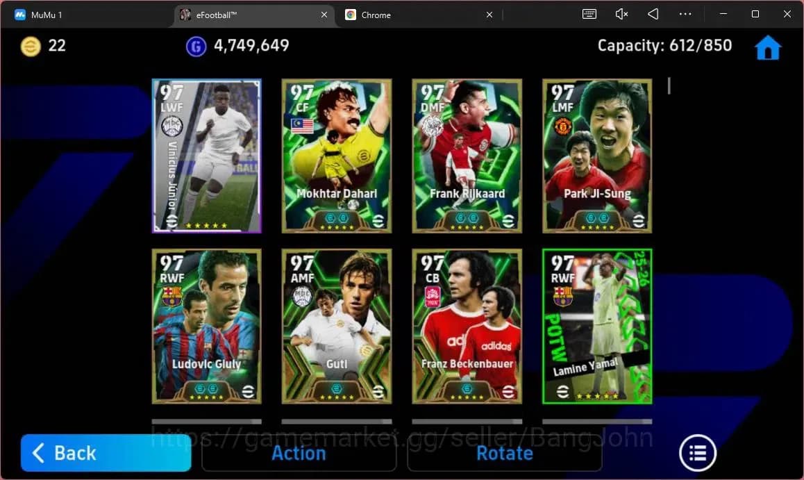 eFootball Accounts ANDROID|PW 3187|E-BT Messi|Epc Fabio Cannavaro|Epc image 7