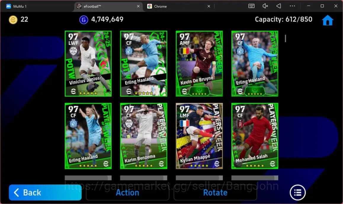 eFootball Accounts ANDROID|PW 3187|E-BT Messi|Epc Fabio Cannavaro|Epc image 8