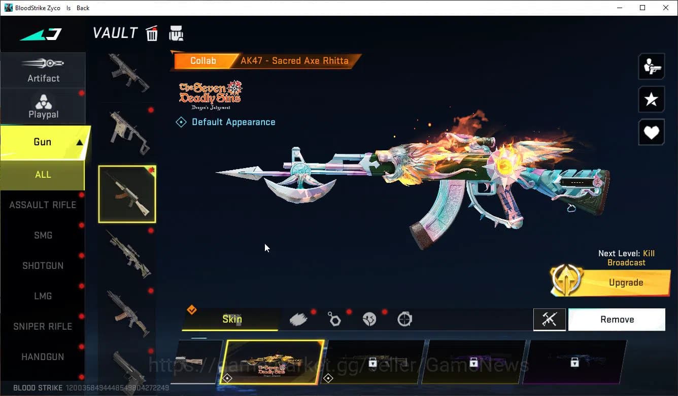 Blood Strike Accounts ASIA|ETERNAL AK47+Mele Butterfly Knife+Colab 7DS(A image 6
