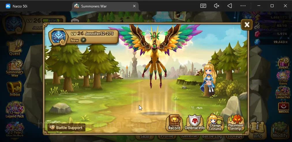 Summoners War: Sky Arena Accounts ASIA|Lv 26|Fresh Starter| Teshar | 1,9K Crystal + image 2
