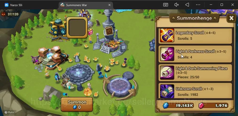 Summoners War: Sky Arena Accounts ASIA|Lv 26|Fresh Starter| Teshar | 1,9K Crystal + image 6