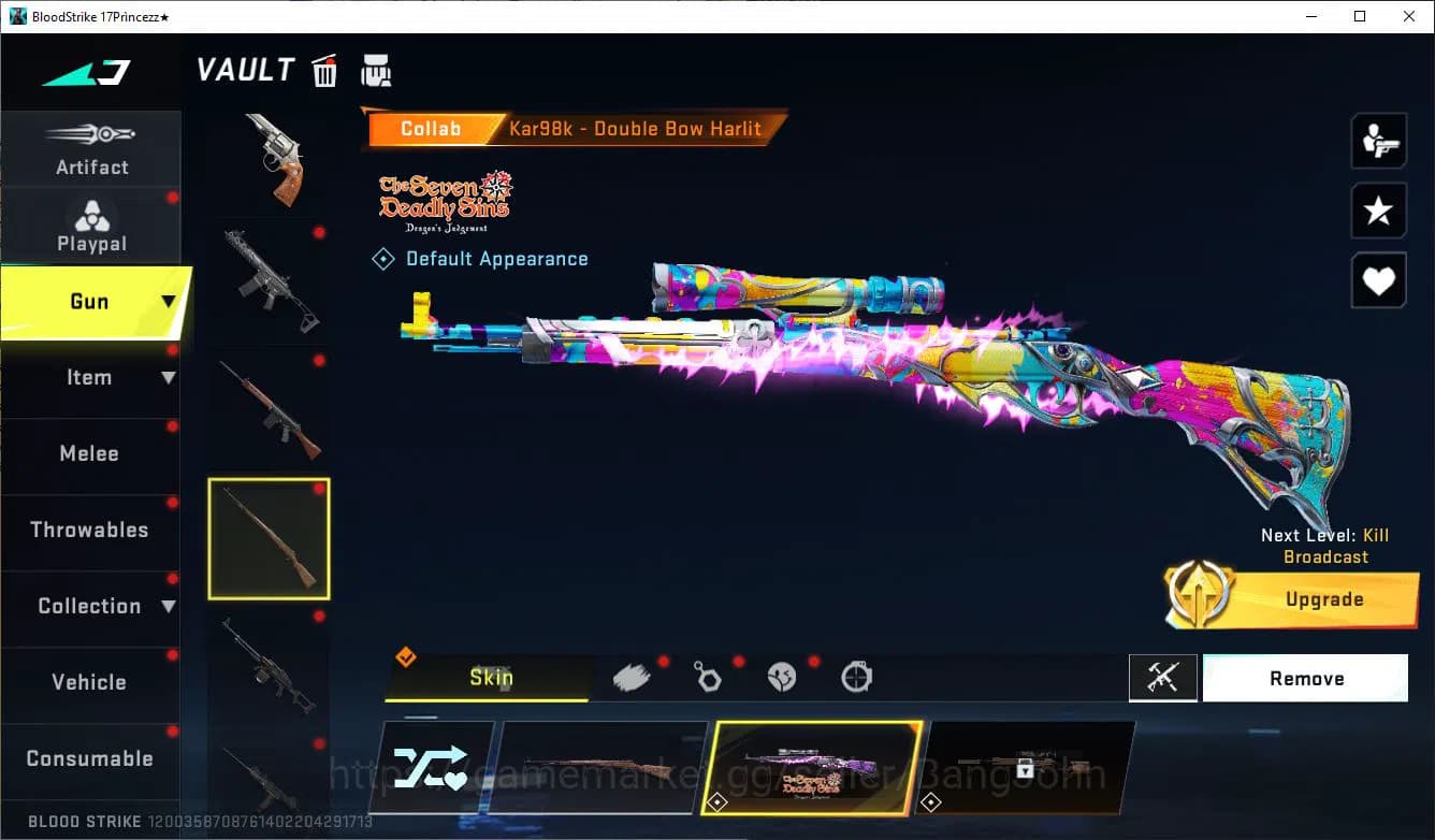 Blood Strike Accounts ASIA|COLLAB=KAR98K,AK47,DBZ95|LIMITED=AR97|ULTRA=M image 10