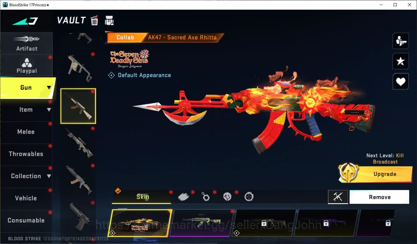 Blood Strike Accounts ASIA|COLLAB=KAR98K,AK47,DBZ95|LIMITED=AR97|ULTRA=M image 12