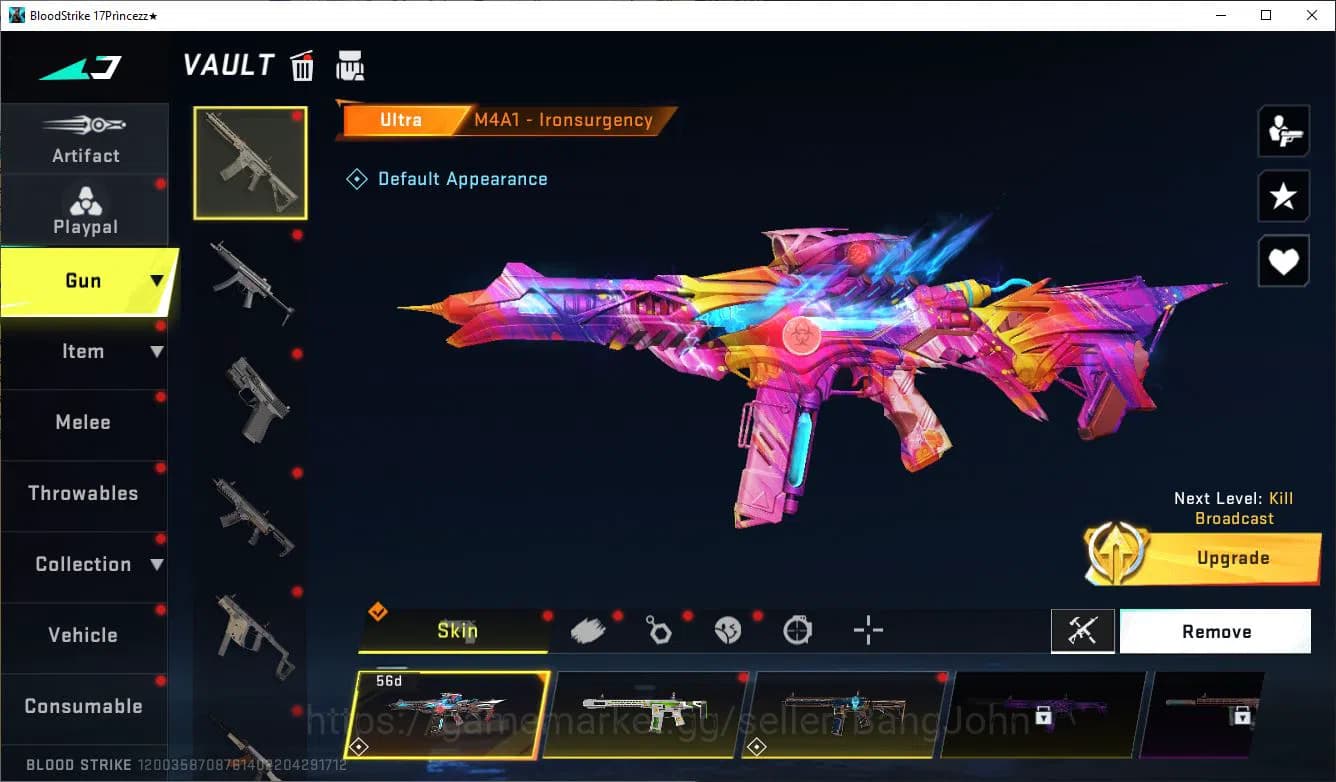 Blood Strike Accounts ASIA|COLLAB=KAR98K,AK47,DBZ95|LIMITED=AR97|ULTRA=M image 14