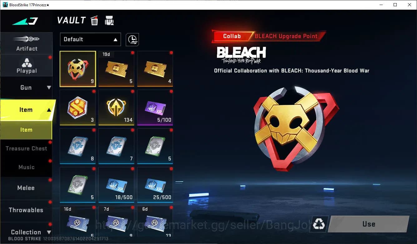 Blood Strike Accounts ASIA|COLLAB=KAR98K,AK47,DBZ95|LIMITED=AR97|ULTRA=M image 7