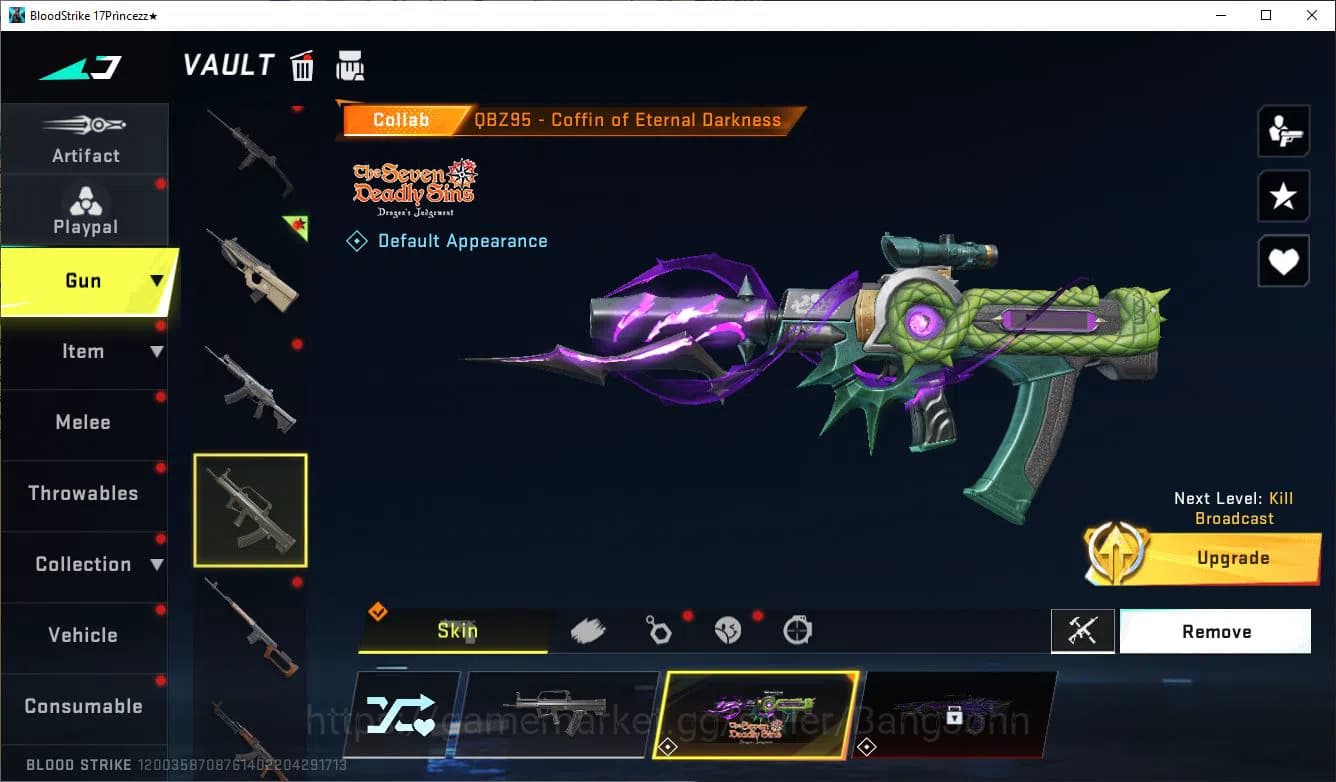 Blood Strike Accounts ASIA|COLLAB=KAR98K,AK47,DBZ95|LIMITED=AR97|ULTRA=M image 8