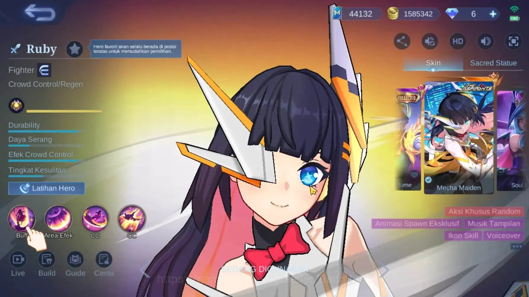 Mobile Legends: Bang Bang Accounts Global | Hero 132, Skin 403, Renowned. Aspirants L image 2