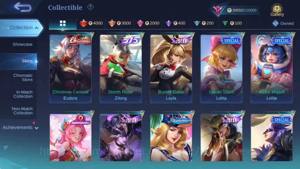 Mobile Legends: Bang Bang Accounts Hero 132|Skin 368|High Glory 55|Kishin Angela,Gran image 12