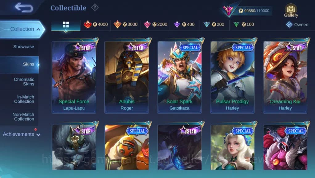 Mobile Legends: Bang Bang Accounts Hero 132|Skin 368|High Glory 55|Kishin Angela,Gran image 14