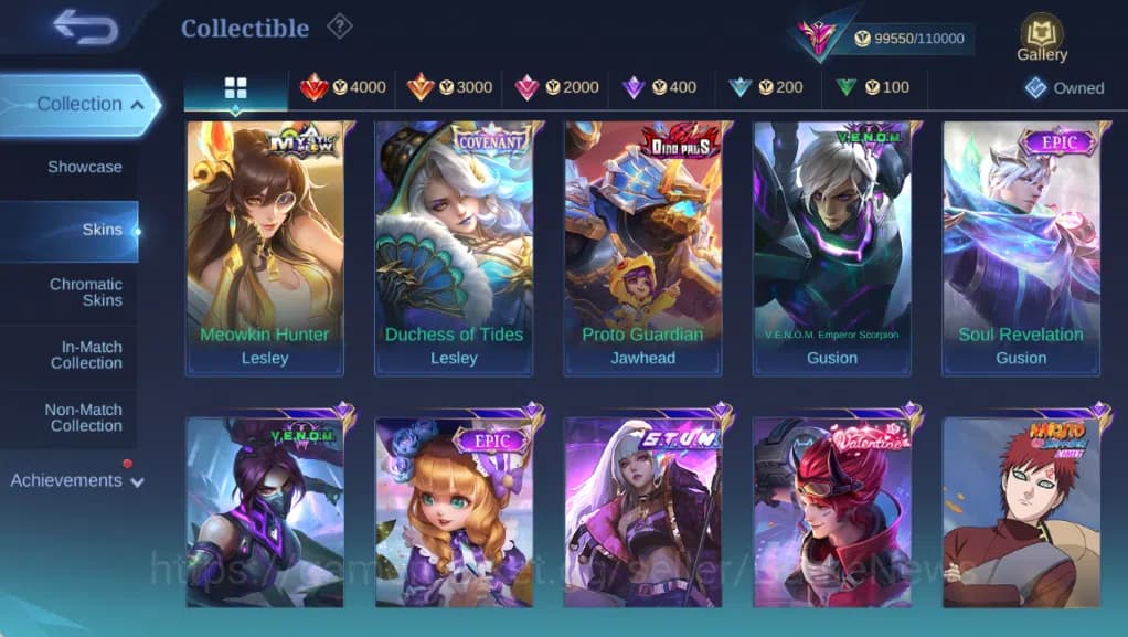 Mobile Legends: Bang Bang Accounts Hero 132|Skin 368|High Glory 55|Kishin Angela,Gran image 8
