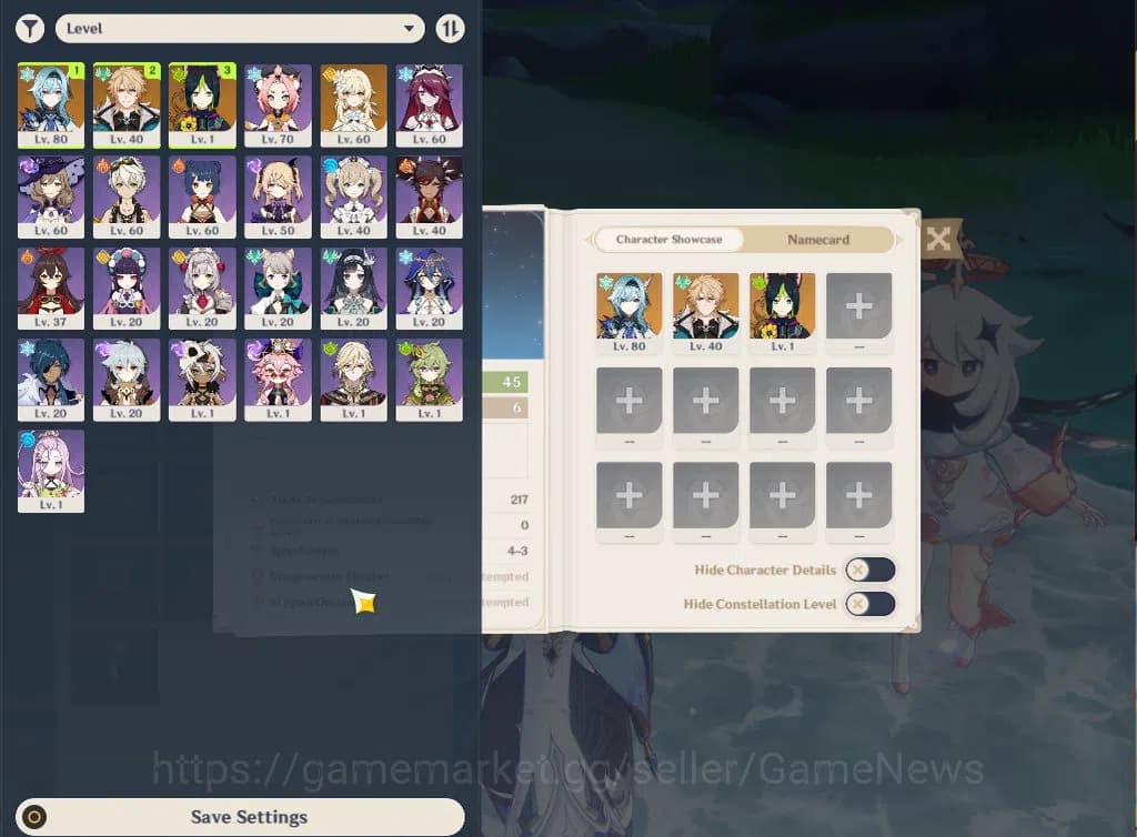 Genshin Impact Accounts ASIA|AR 45|2 Limited+3(*5WEP)|Varka,Eula+Sign,Tigh image 1