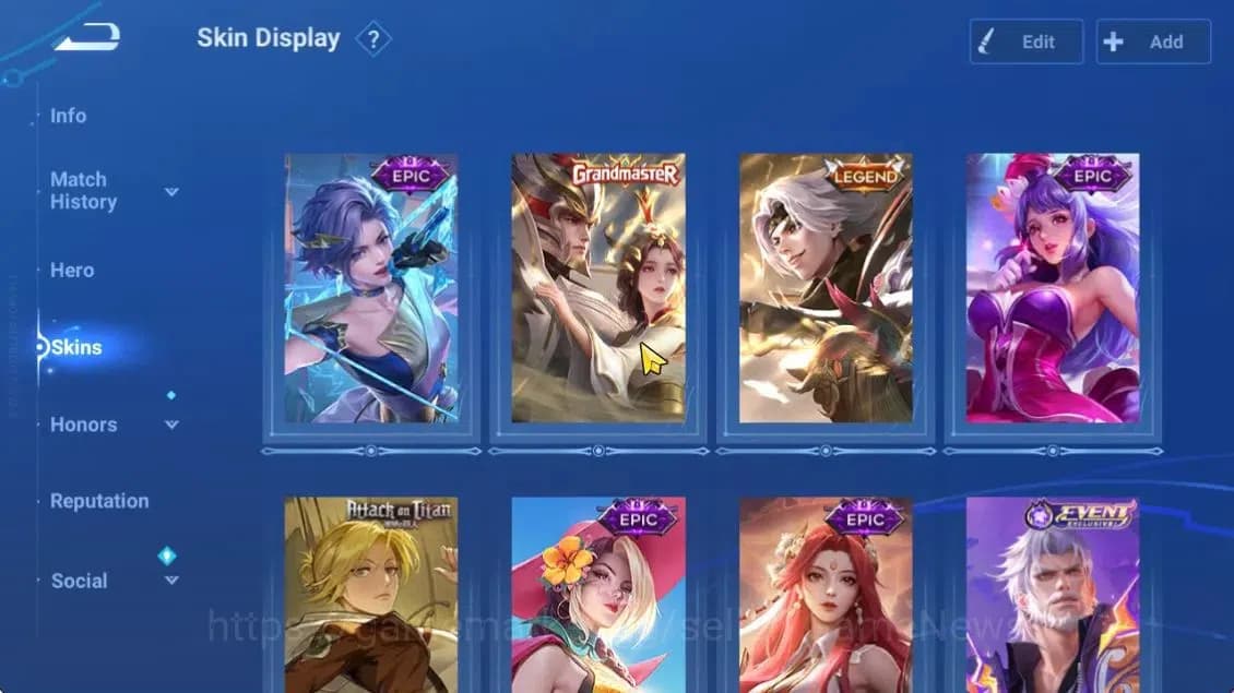 Honor of Kings Accounts Hero 42 Skin 29|Legend (Yao),AOT(Mayene),GM(Gan & image 3