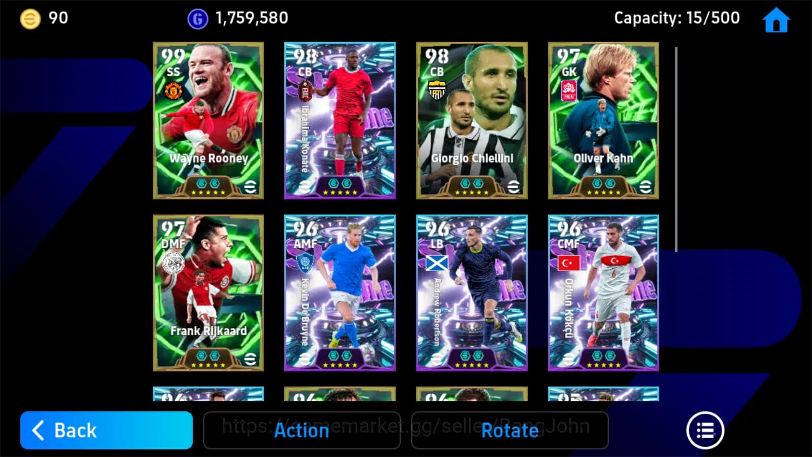 eFootball Accounts Power 3168 | rooney epicdb,konate showtime,chielli image 4