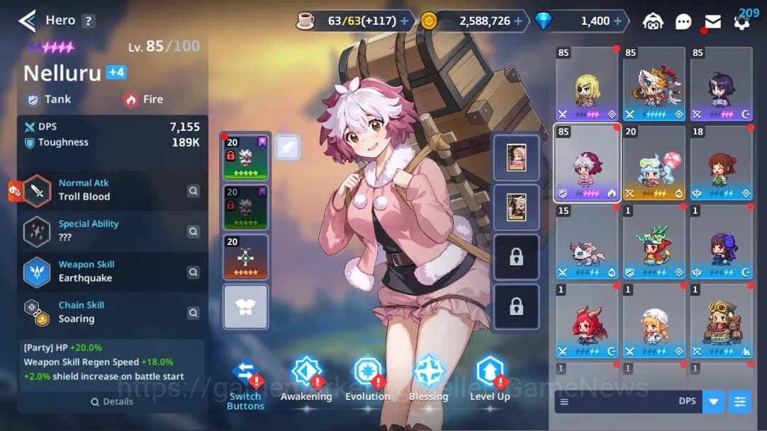 Guardian Tales Accounts ASIA 2| Lv 48 | Starter Collab Clevates(Klen, Alec image 3