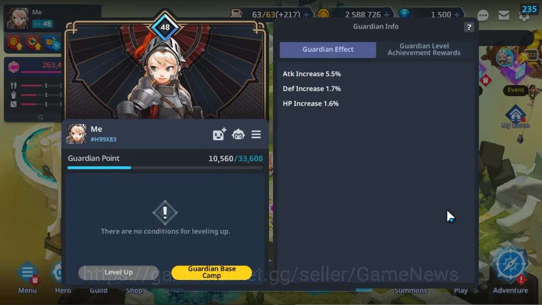 Guardian Tales Accounts ASIA 2| Lv 48 | Starter Collab Clevates(Klen, Alec image 9