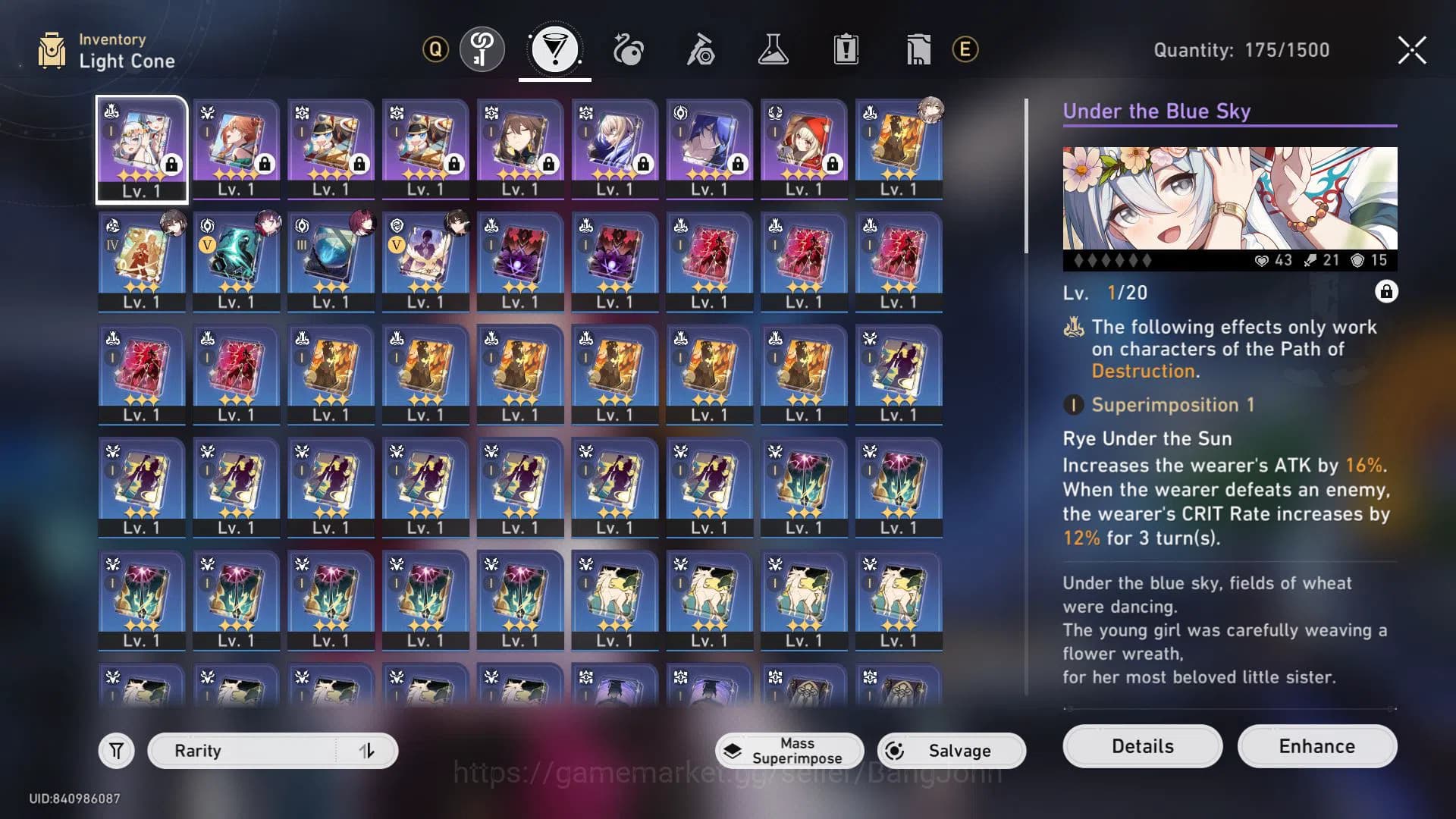 Honkai Star Rail Accounts ASIA | TL 16 | 5 LIMIT | HYSILENS | KAFKA | RUAN M image 12