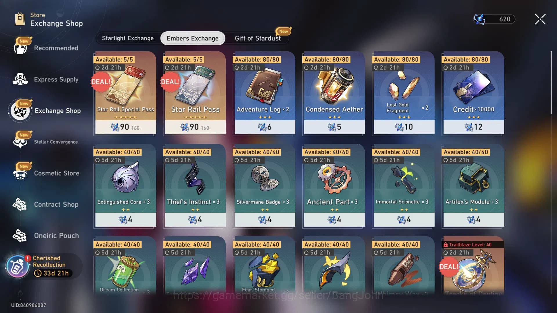 Honkai Star Rail Accounts ASIA | TL 16 | 5 LIMIT | HYSILENS | KAFKA | RUAN M image 4