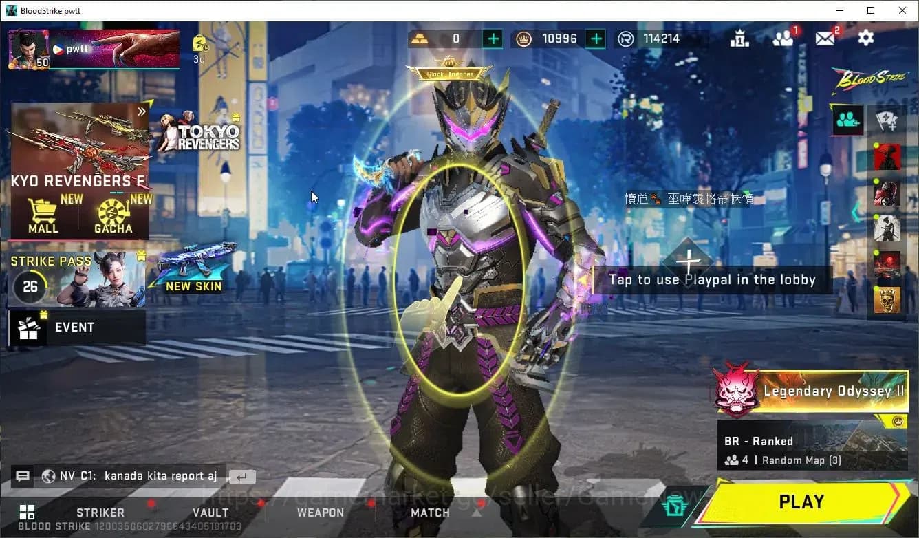 Blood Strike Accounts ASIA|ETERNAL DeAgle,Zero+MELE TalonKnife,Collab 7D image 1