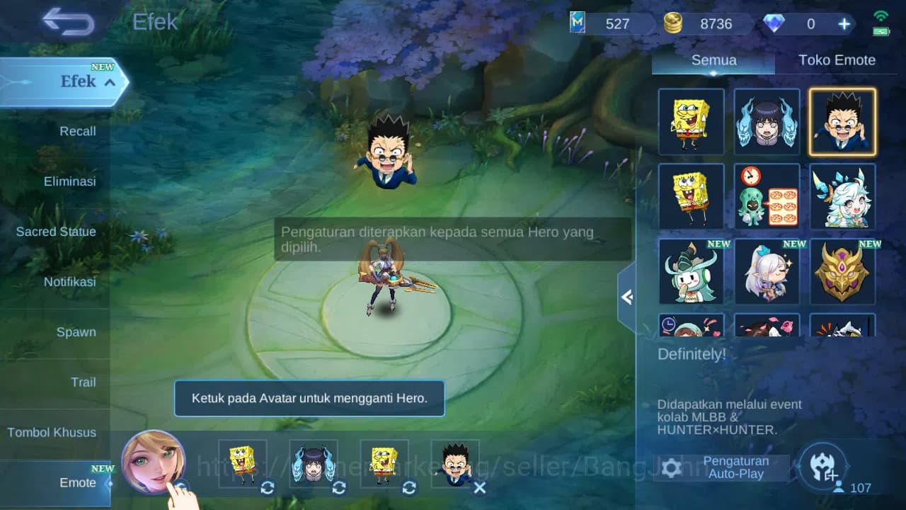 Mobile Legends: Bang Bang Accounts GLOBAL Hero 107 Skin 158 Lightborn Granger Harith image 12