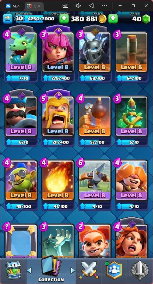 Clash Royale Accounts Lv 30 |Trophy 8000|KTL 11|Card 111| 2 Hero|3 EVO|1 image 11