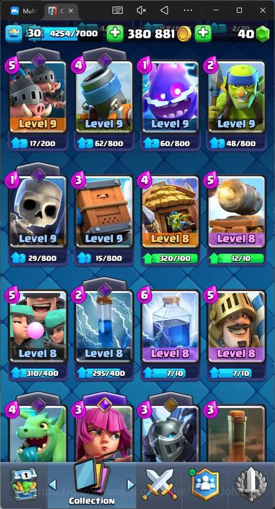 Clash Royale Accounts Lv 30 |Trophy 8000|KTL 11|Card 111| 2 Hero|3 EVO|1 image 12