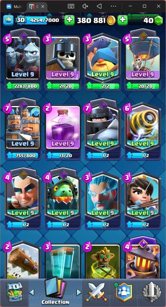 Clash Royale Accounts Lv 30 |Trophy 8000|KTL 11|Card 111| 2 Hero|3 EVO|1 image 14