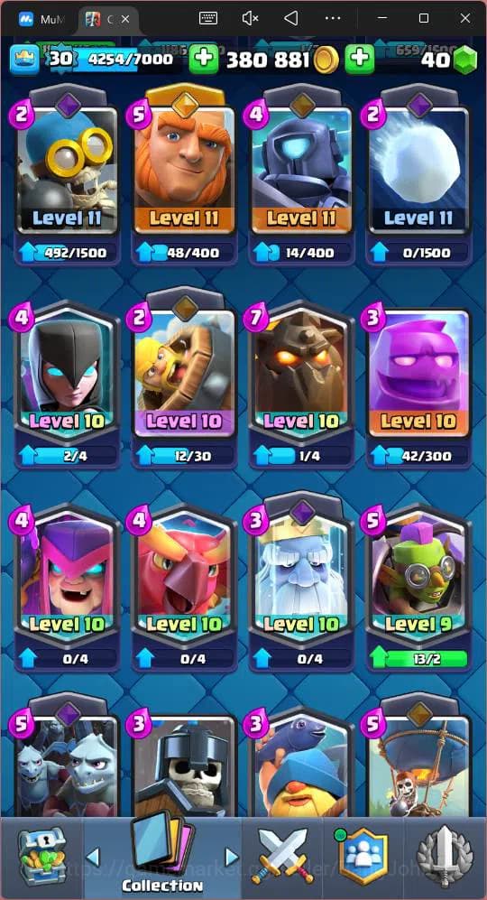 Clash Royale Accounts Lv 30 |Trophy 8000|KTL 11|Card 111| 2 Hero|3 EVO|1 image 15