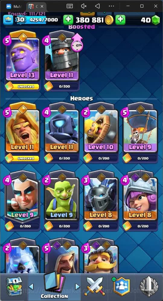Clash Royale Accounts Lv 30 |Trophy 8000|KTL 11|Card 111| 2 Hero|3 EVO|1 image 19