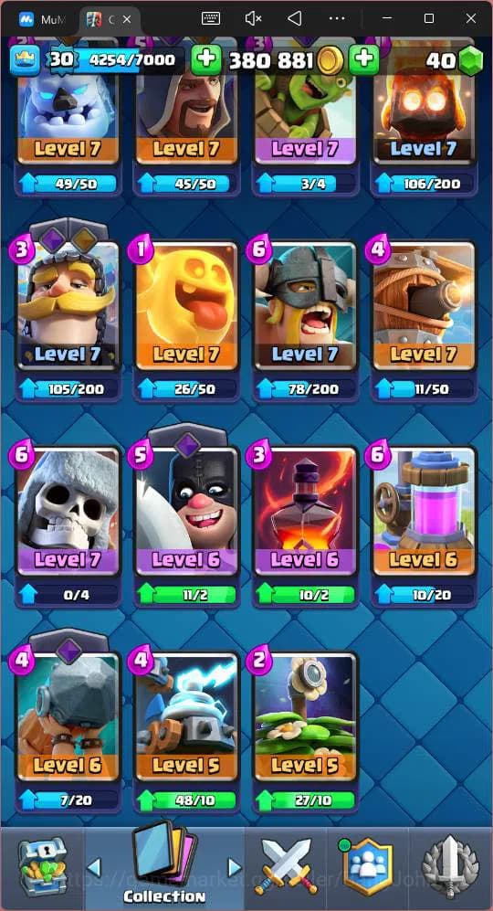 Clash Royale Accounts Lv 30 |Trophy 8000|KTL 11|Card 111| 2 Hero|3 EVO|1 image 7