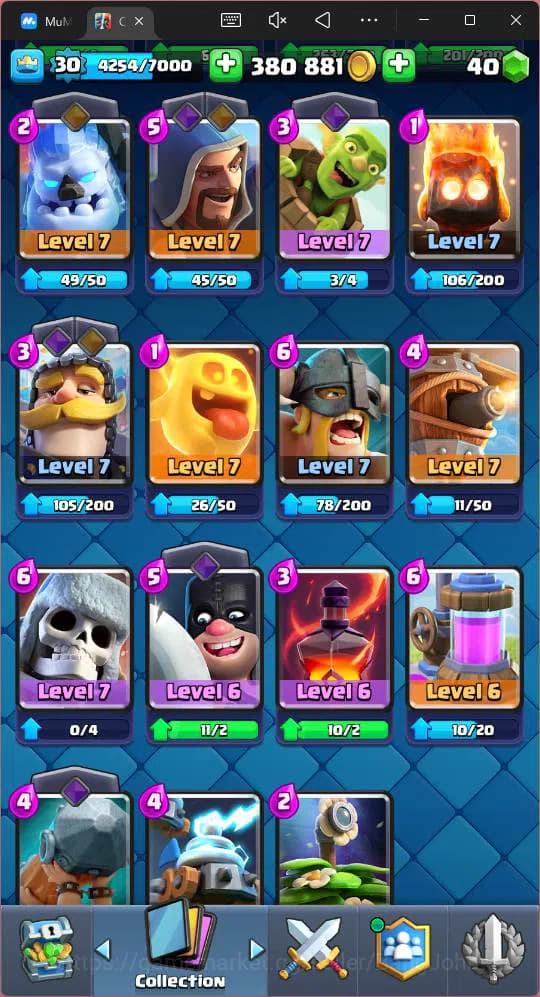 Clash Royale Accounts Lv 30 |Trophy 8000|KTL 11|Card 111| 2 Hero|3 EVO|1 image 8
