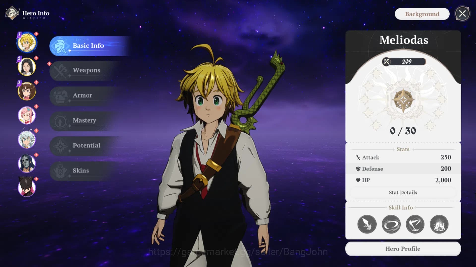 The Seven Deadly Sins: Origin Accounts EUROPE | Fresh Starter Lvl 2 |3 SSR| Meliodas, Dia image 11