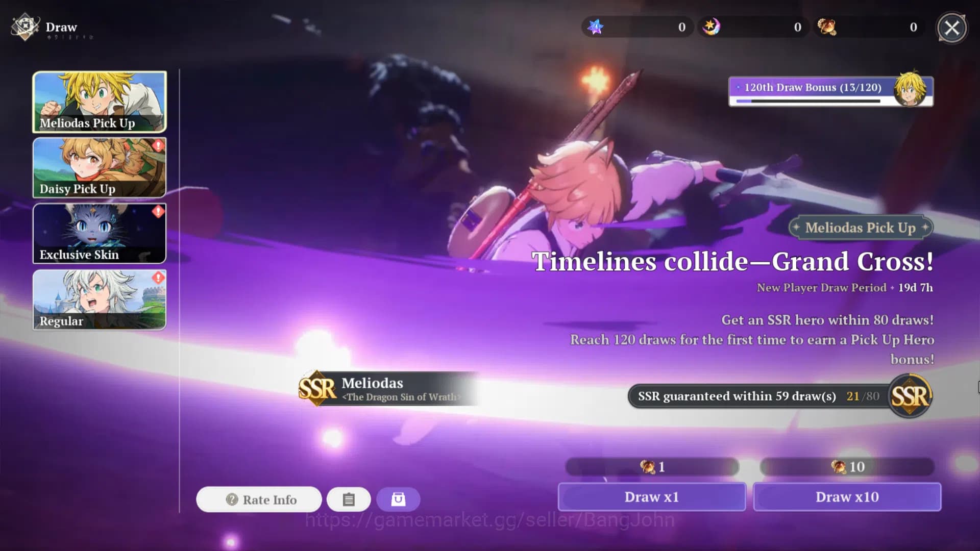 The Seven Deadly Sins: Origin Accounts EUROPE | Fresh Starter Lvl 2 |3 SSR| Meliodas, Dia image 5