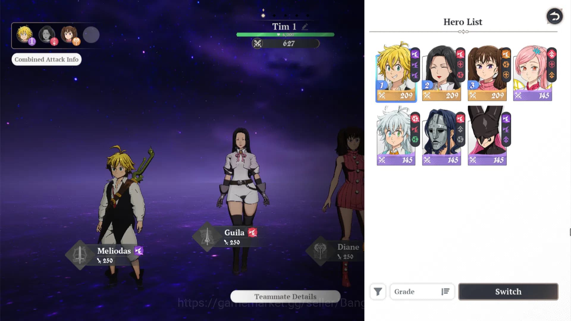 The Seven Deadly Sins: Origin Accounts EUROPE | Fresh Starter Lvl 2 |3 SSR| Meliodas, Dia image 8