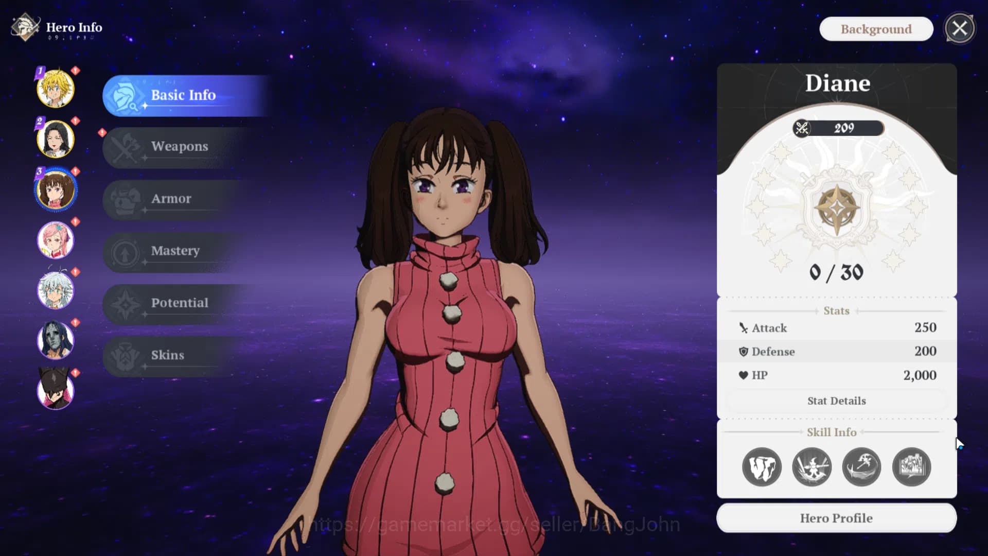 The Seven Deadly Sins: Origin Accounts EUROPE | Fresh Starter Lvl 2 |3 SSR| Meliodas, Dia image 9