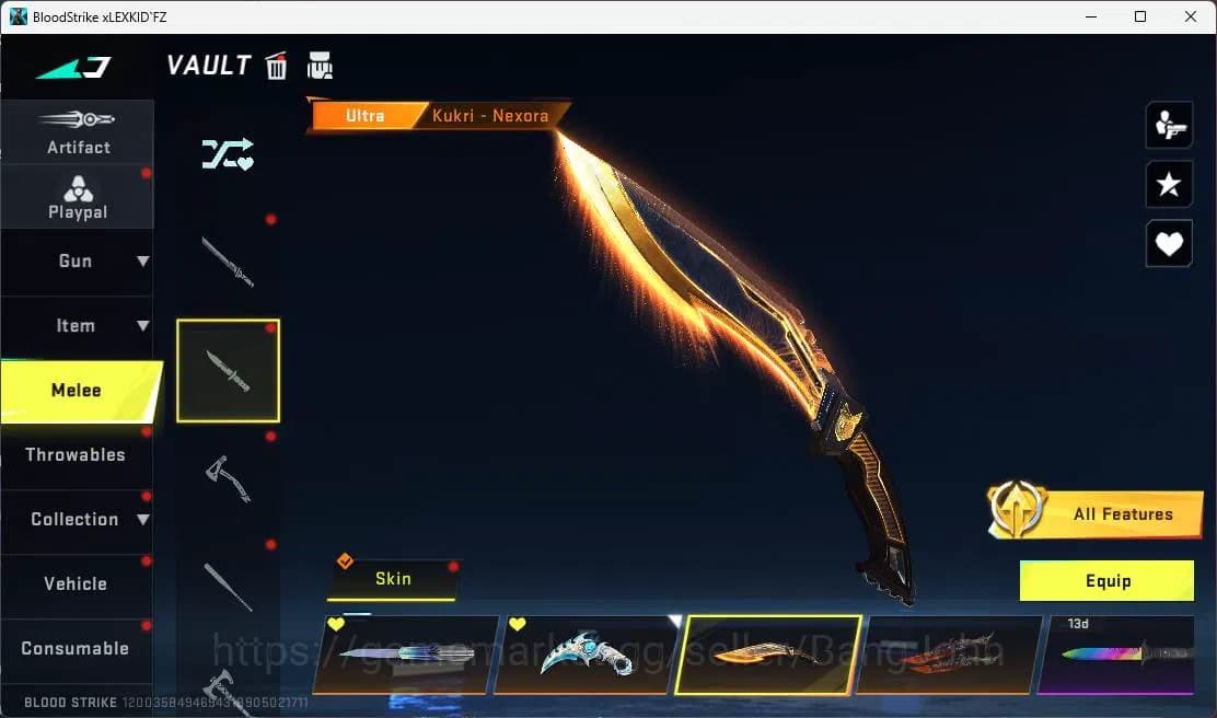 Blood Strike Accounts ASIA|2 EVO(GALIL,KAG)+5Mele | 12Eter(Collab Bleach image 18
