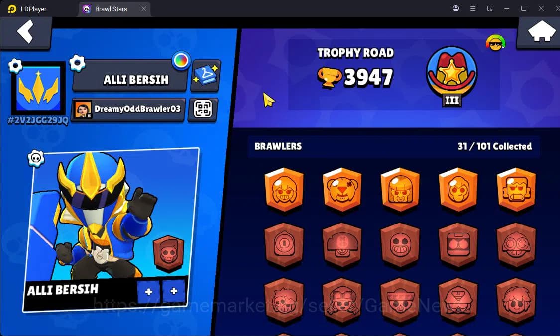 Brawl Stars Accounts 3947 Trophy|31 Brawler 4 MAX Lvl 3 Myth|5 Epic [Ra image 2