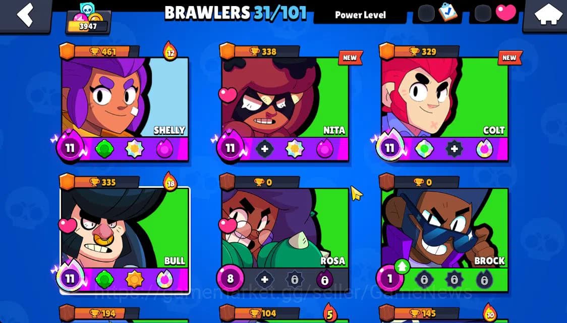 Brawl Stars Accounts 3947 Trophy|31 Brawler 4 MAX Lvl 3 Myth|5 Epic [Ra image 5